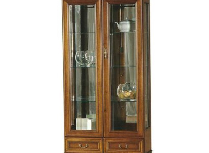 Klassischer Vitrine Glasschrank Schrank Massiv Vitrinenschrank Vitrinen Neu R-W3